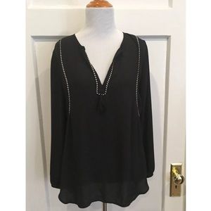 J.Crew Tassle-Trim Top (Sz 2)